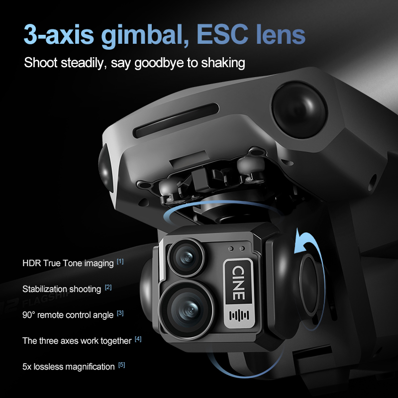 8K 3 Axis Gimbal Brushless 7.2 - đánh giá và giá Drone Gps Mount