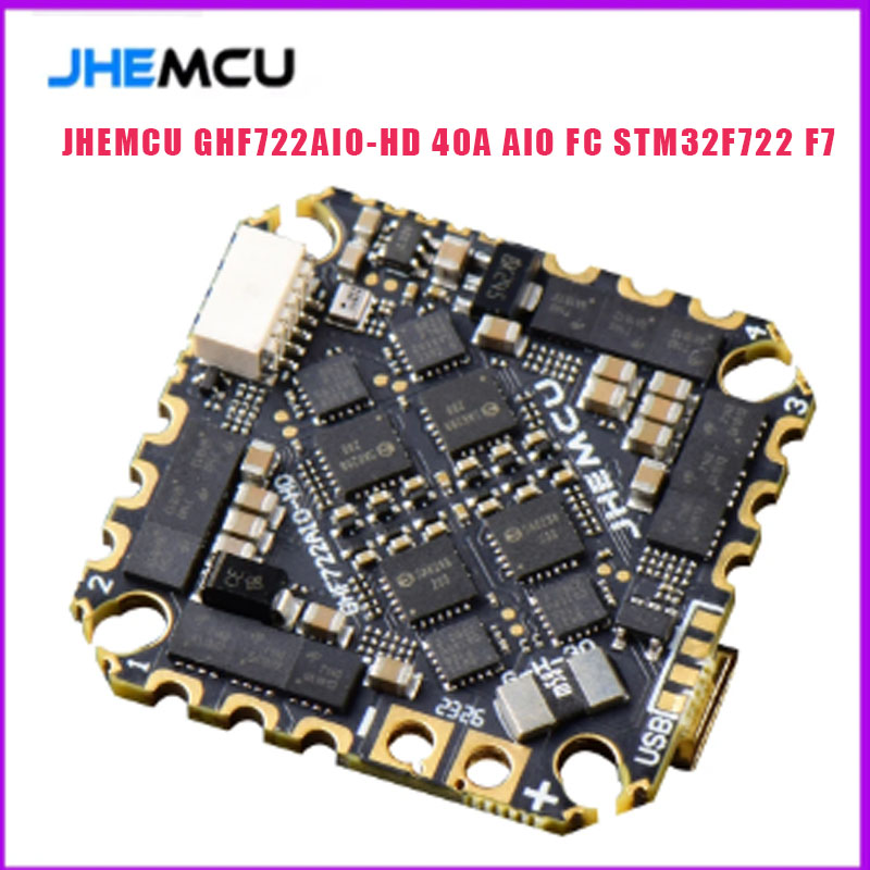 JHEMCU GHF722AIO-HD 40A AIO FC - đánh giá và giá Betaflight Fc F7