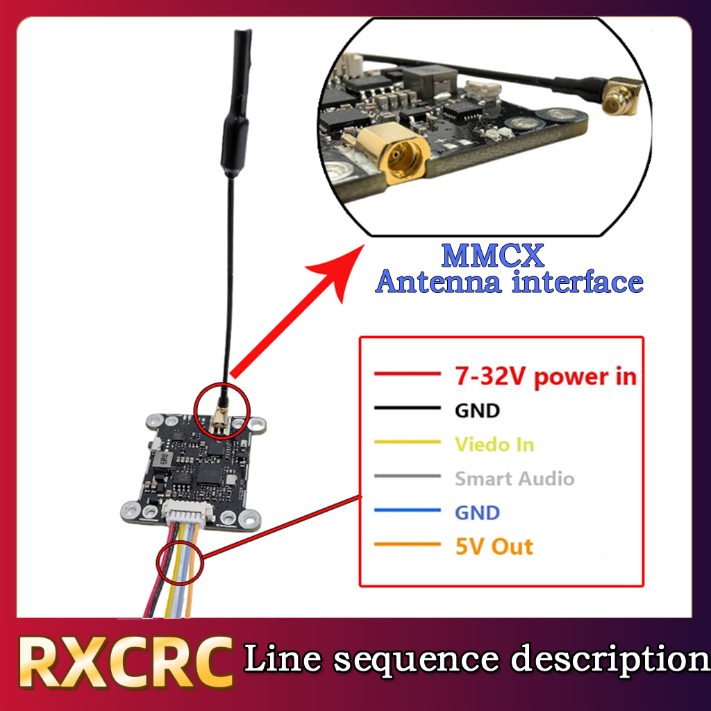 RXCRC 5.8G Module 48CH 1.6W VT - đánh giá và giá Drone Frame